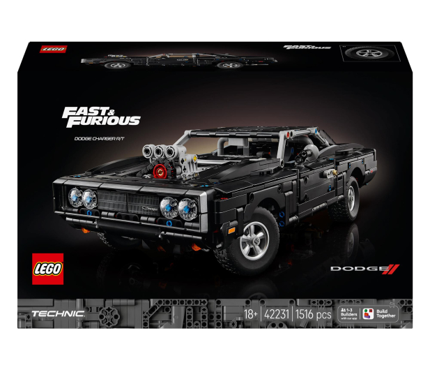 LEGO TECHNIC 42231 Samochód Fast and Furious Dodge Charger R/T - 1529761 - zdjęcie